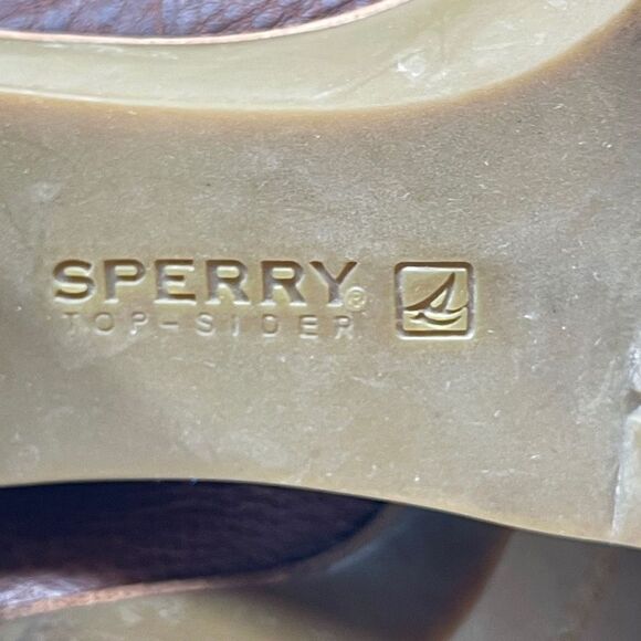 Sperry Top-Siders Trinity Heeled Ankle Boots Pebbled Leather Textile Size 8M - Picture 13 of 13